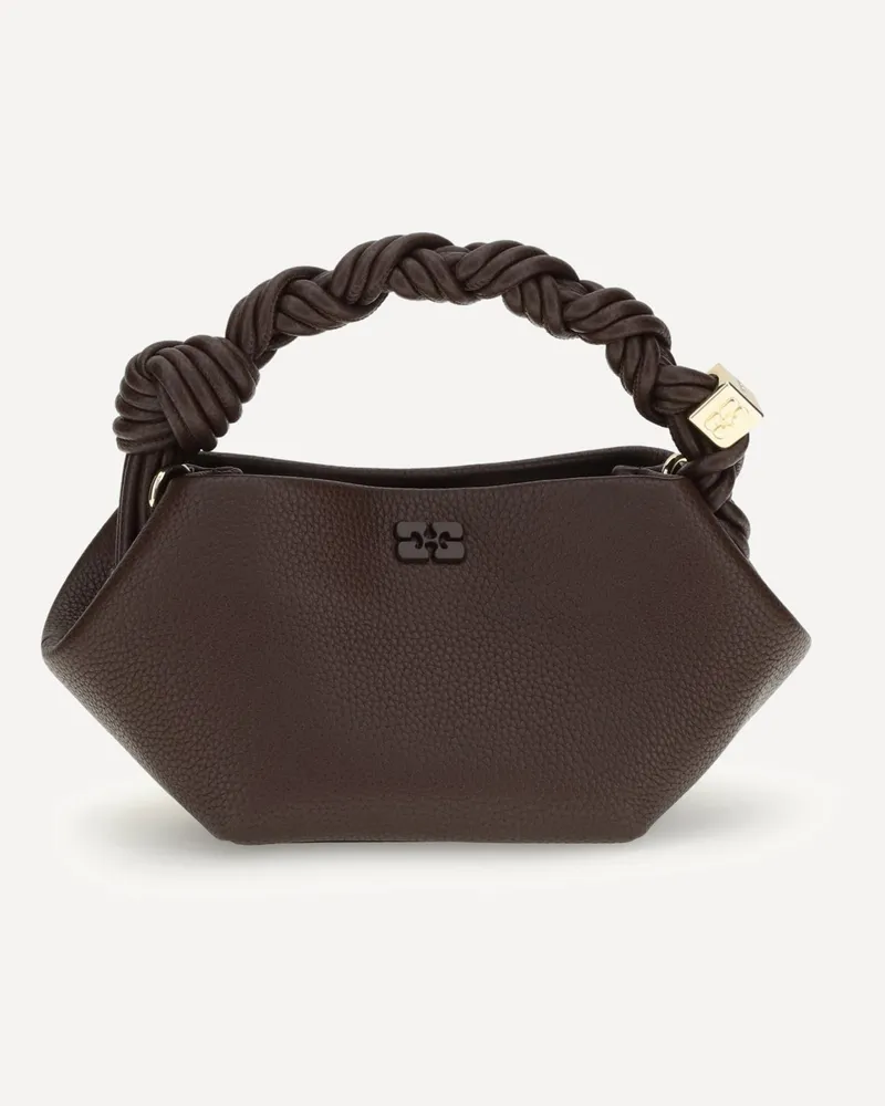 Ganni Grainy Bou mini Handbag Female Brown