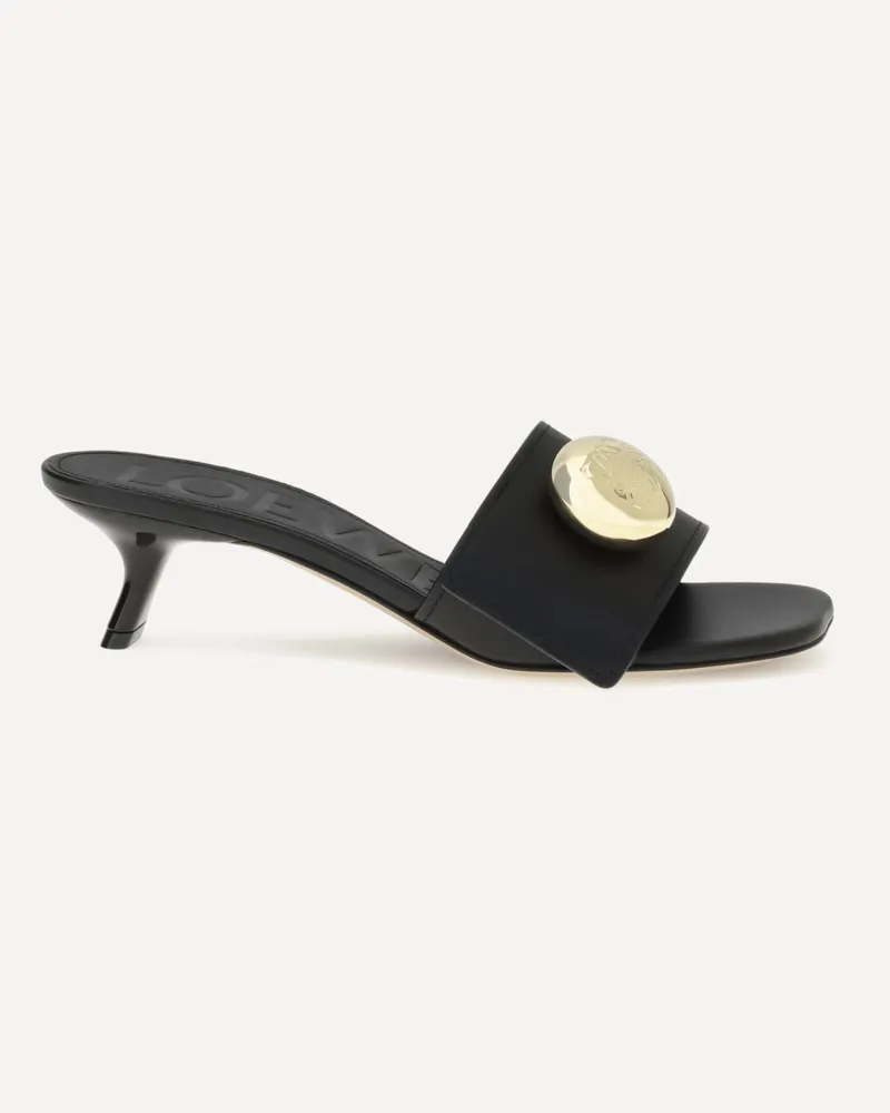 Loewe Pebble Sandals Female Black