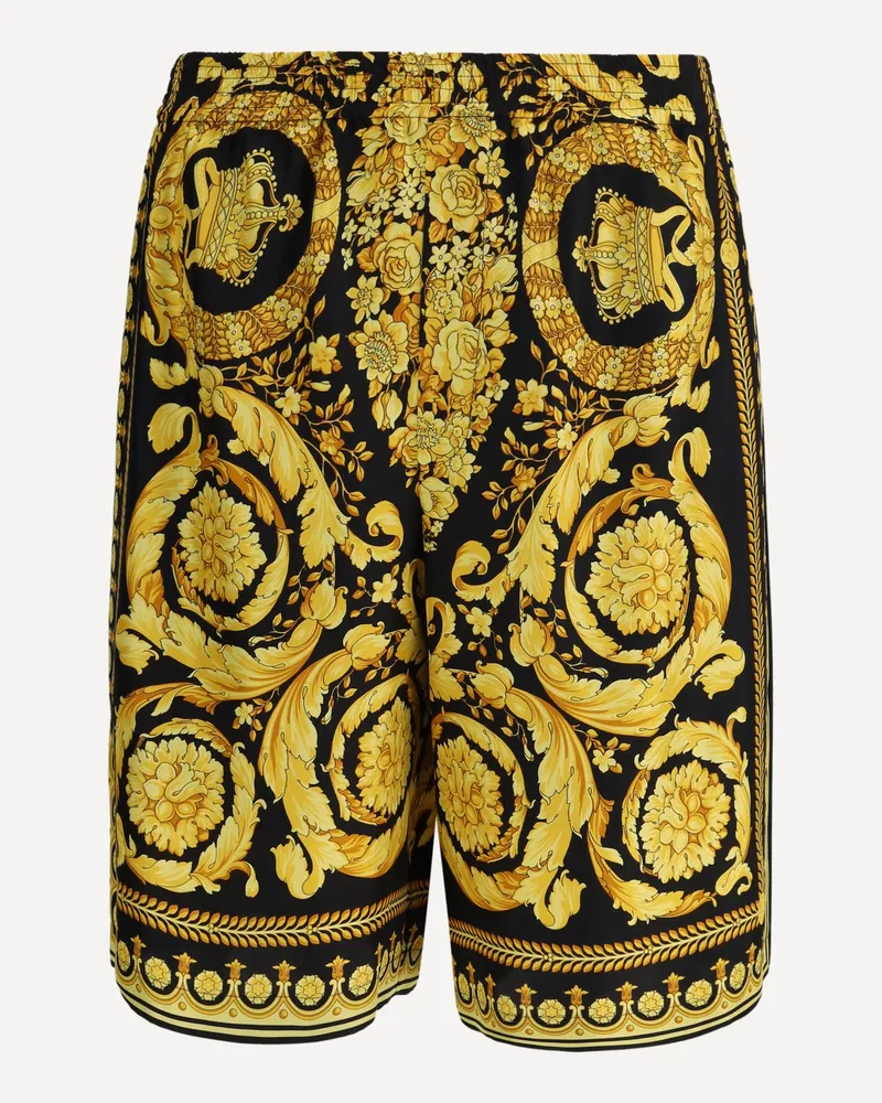 Versace Silk Shorts Male Multicolour