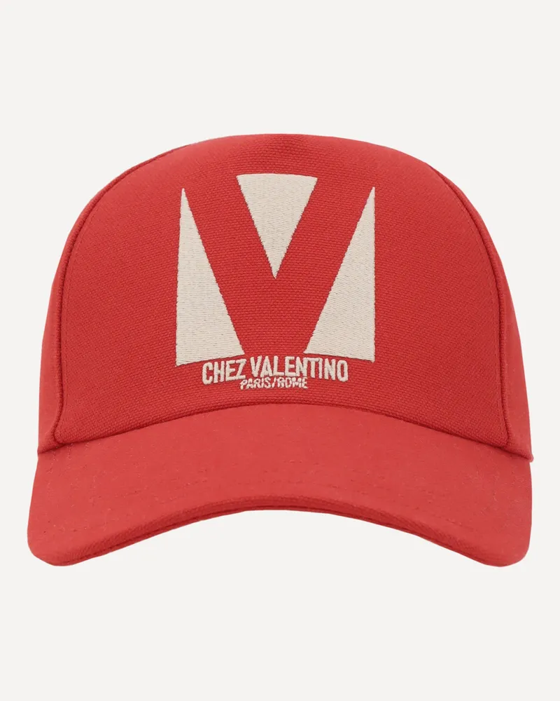 Valentino Garavani Logoed Baseball Hat Female Red