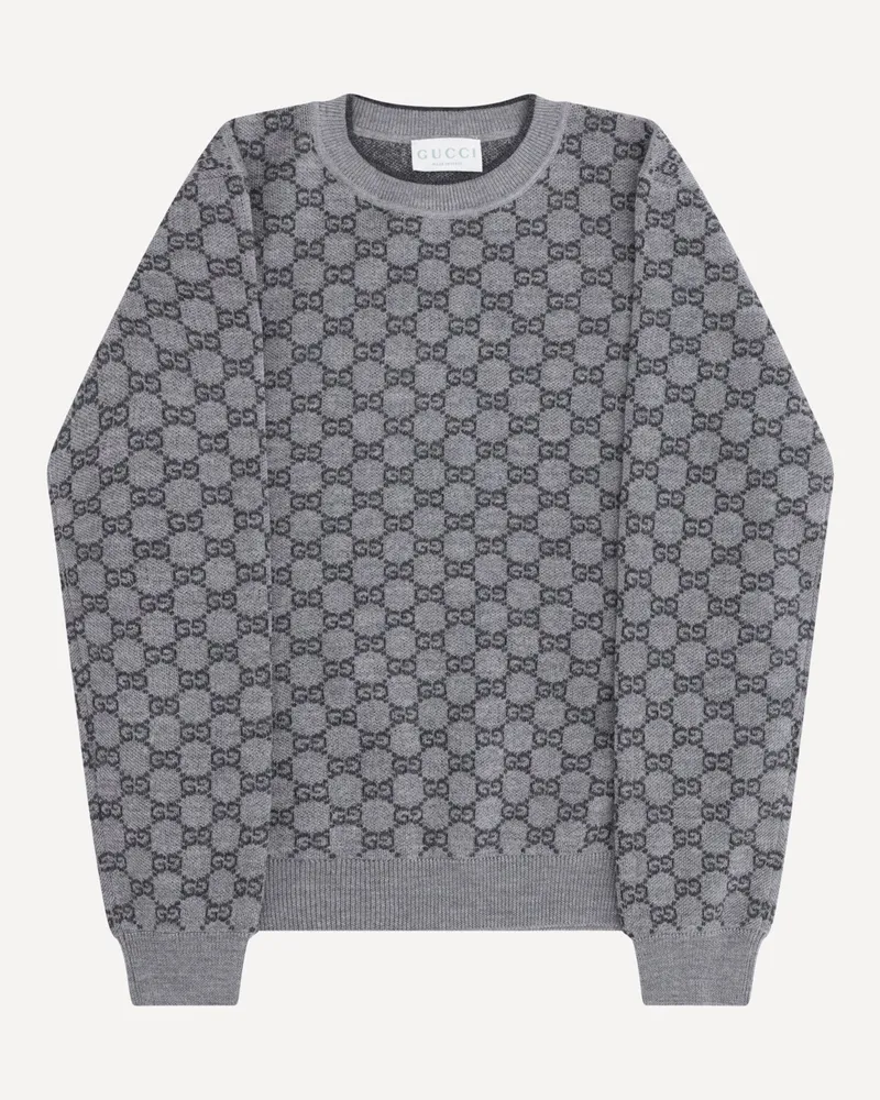 Gucci Wool Sweater for girl Girl Grey