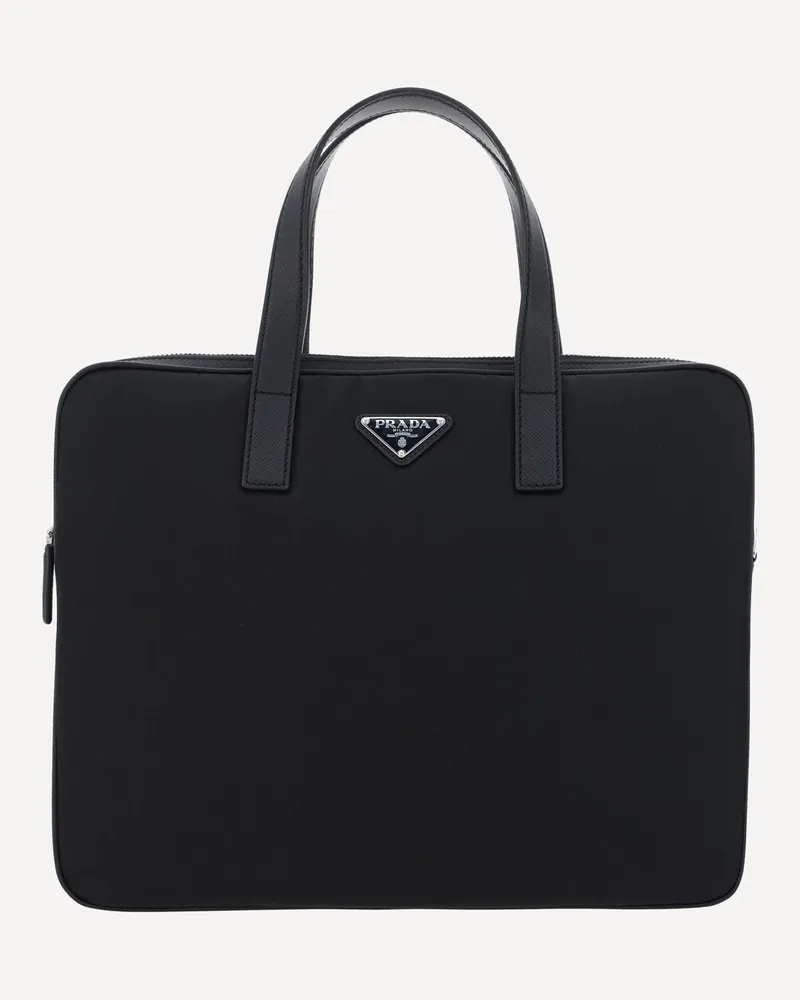Prada Work Shoulder Bag Male Black