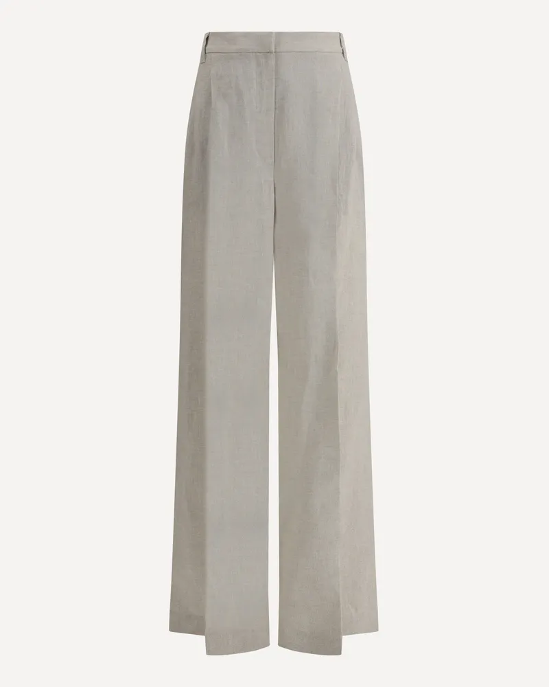 Brunello Cucinelli Linen Pants Female Beige
