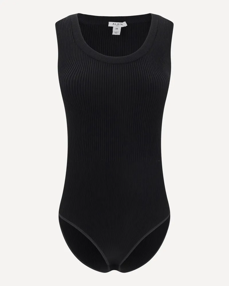 Alaïa Ribbed design Bodysuit Female Black