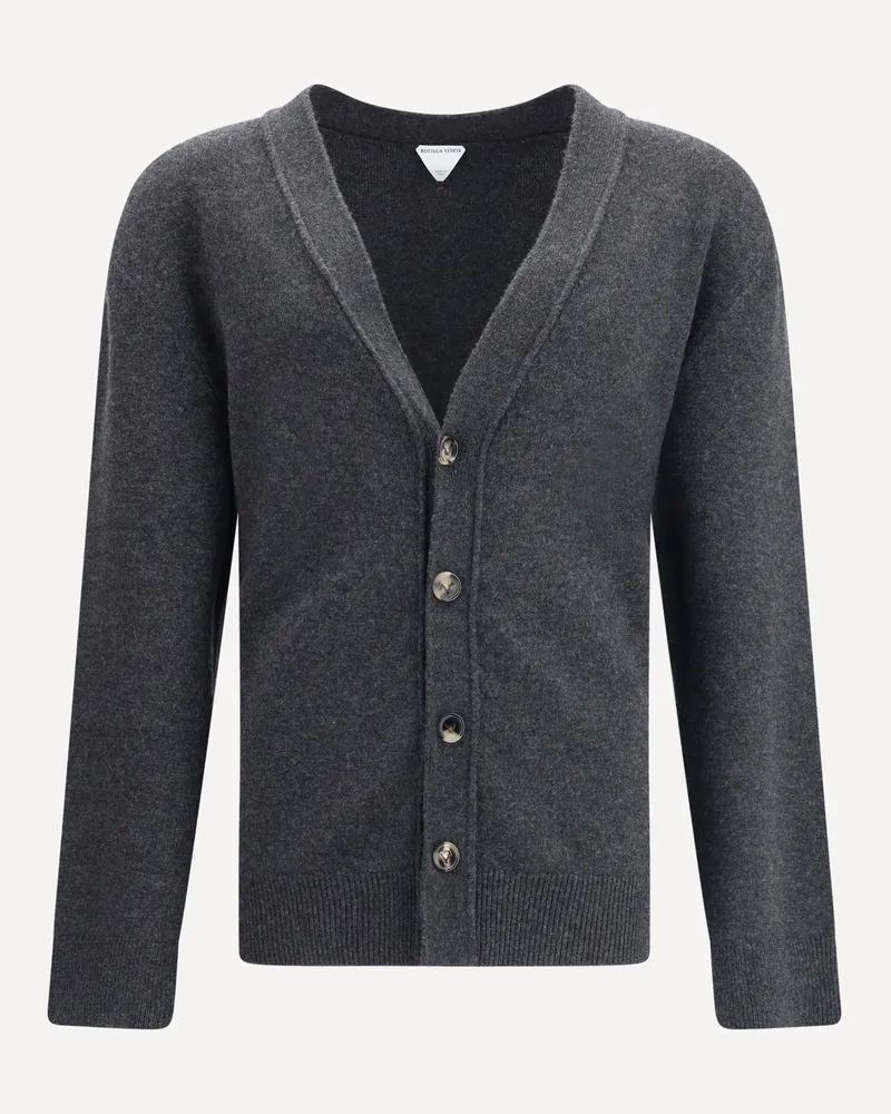 Bottega Veneta Cashmere Cardigan Male Grey