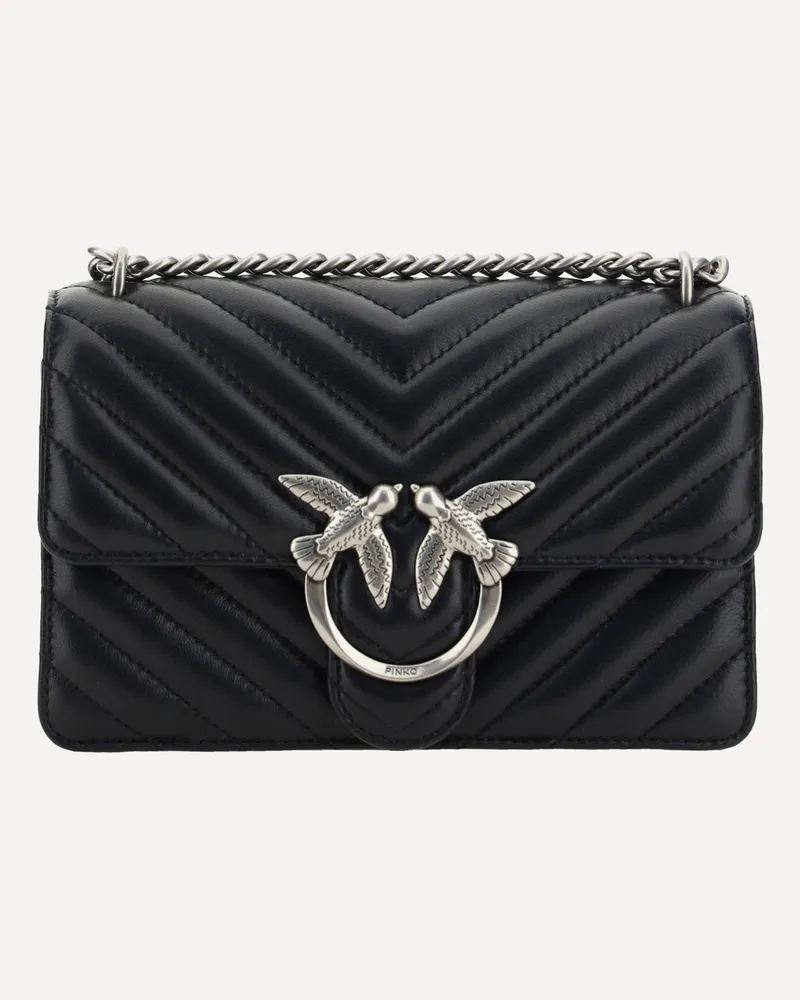 Pinko Mini Love Shoulder Bag Female Black