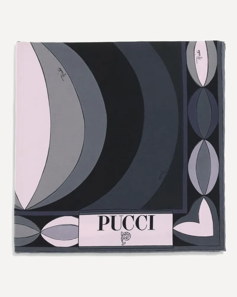 Emilio Pucci Printed silk Scarf Female Yellow