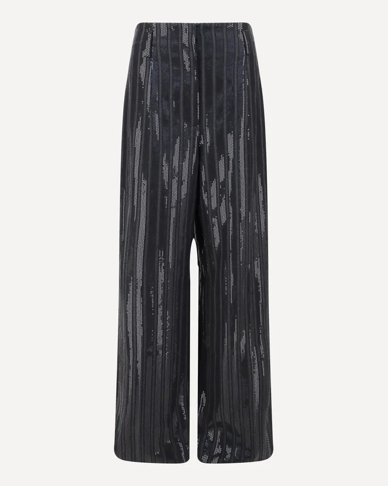 Brunello Cucinelli Pants with sequins Female Grey