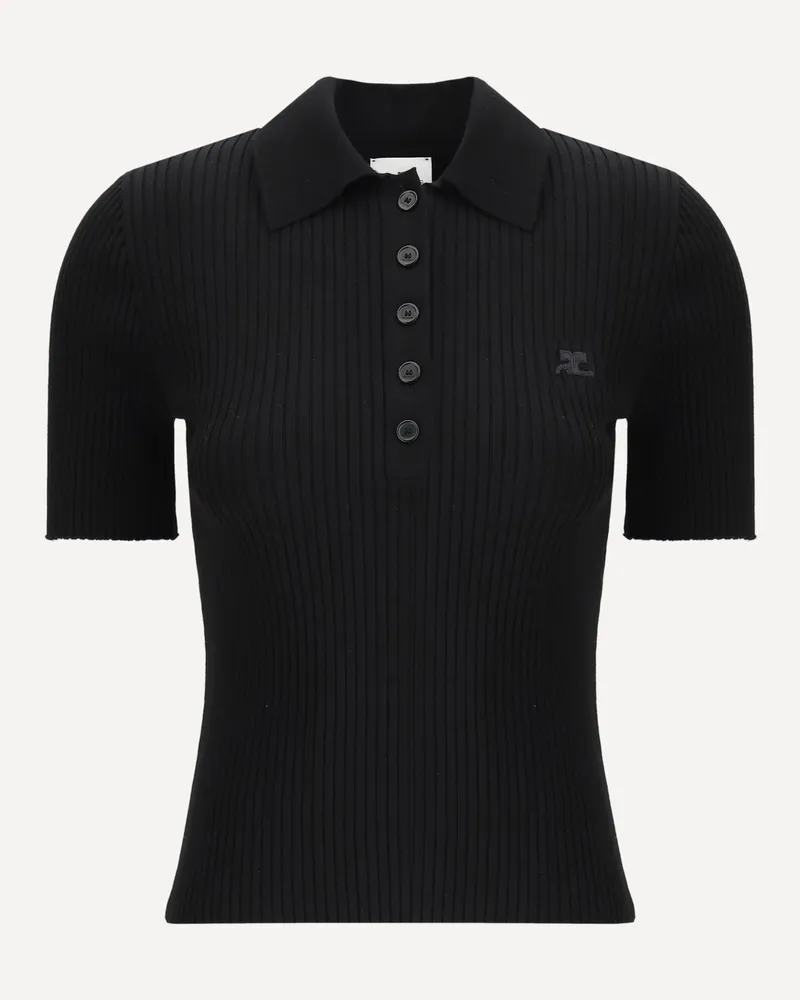 Courrèges Polo Shirt Female Black