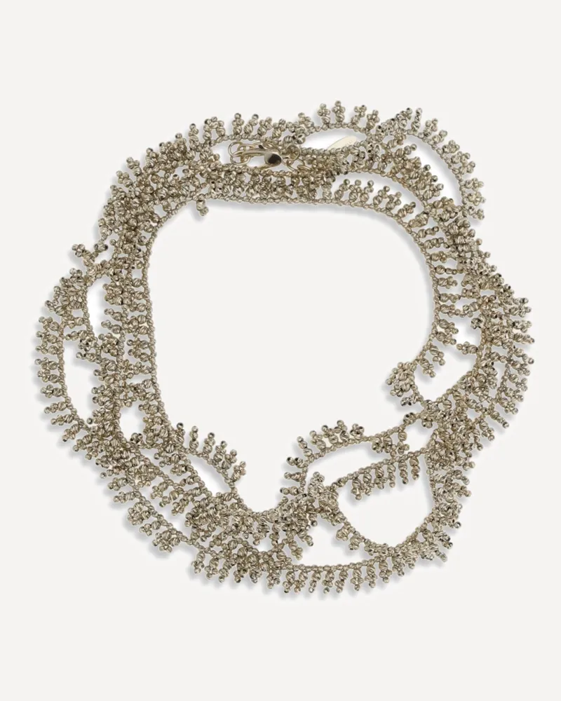 Brunello Cucinelli Silver Knotted Bracelet Female Silver
