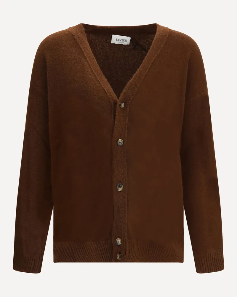Laneus Cashmere Cardigan Male Brown