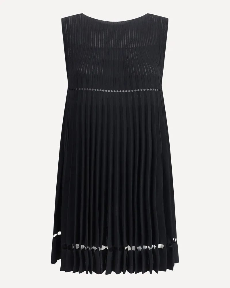 Alaïa Pleats mini Dress Female Black