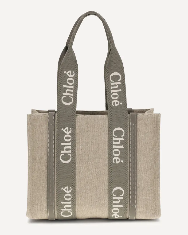 Chloé Woody Shoulder Bag Female Beige