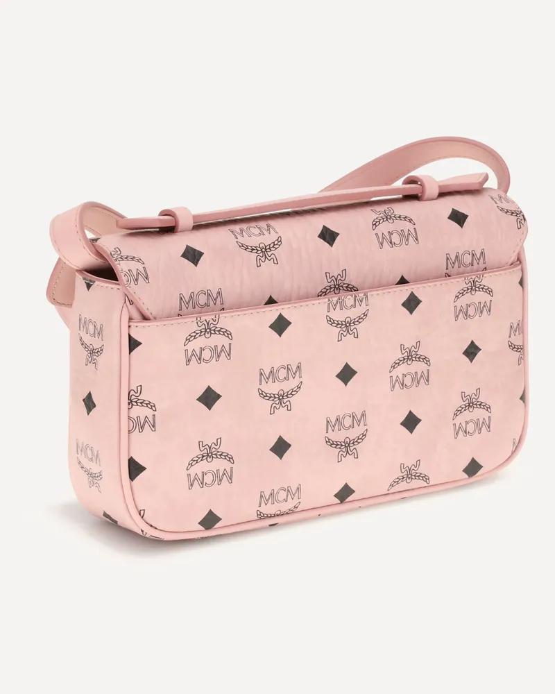 MCM Handbag in printed faux leather Female Pink