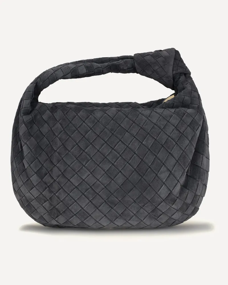 Bottega Veneta Teen Jodie leather Handbag Female Grey