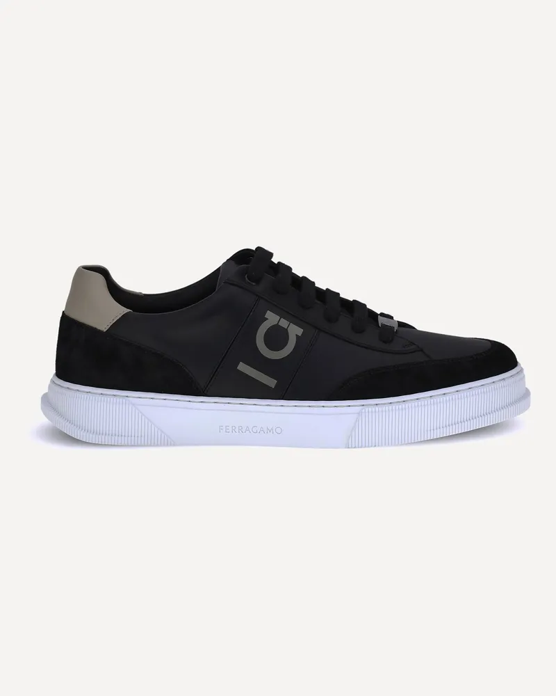 Ferragamo Gancini Sneakers Male Black