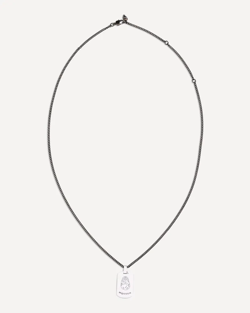Alexander McQueen Skull Necklace Male Silver