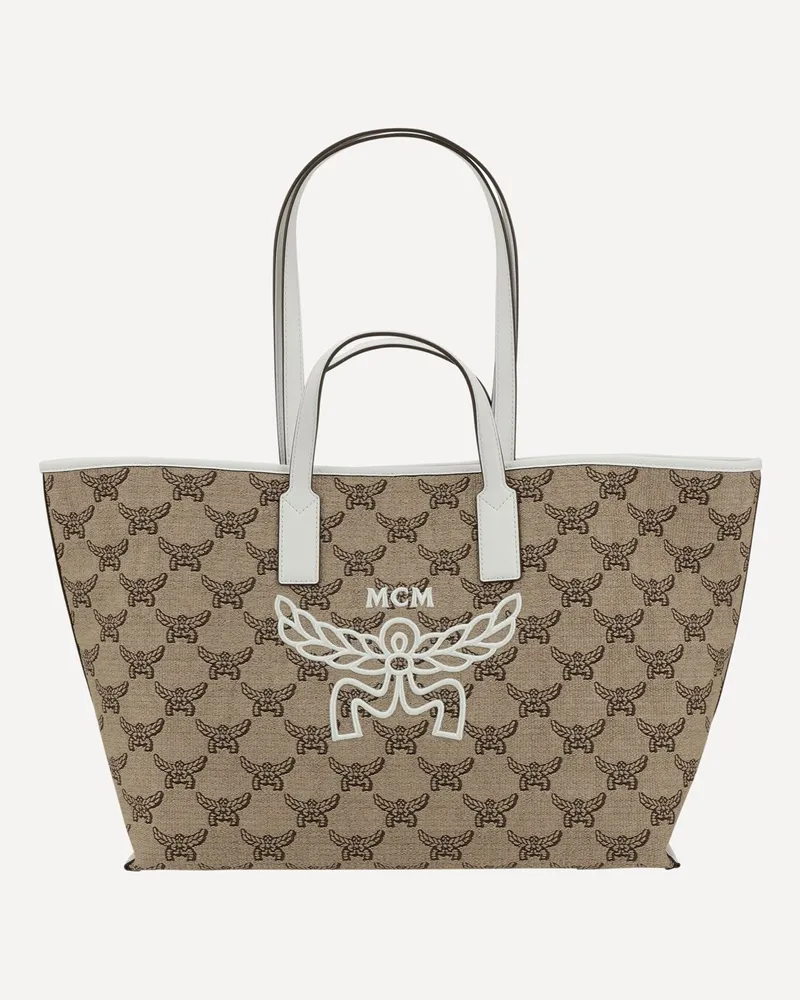 MCM Medium Himmel Tote Bag Female Brown