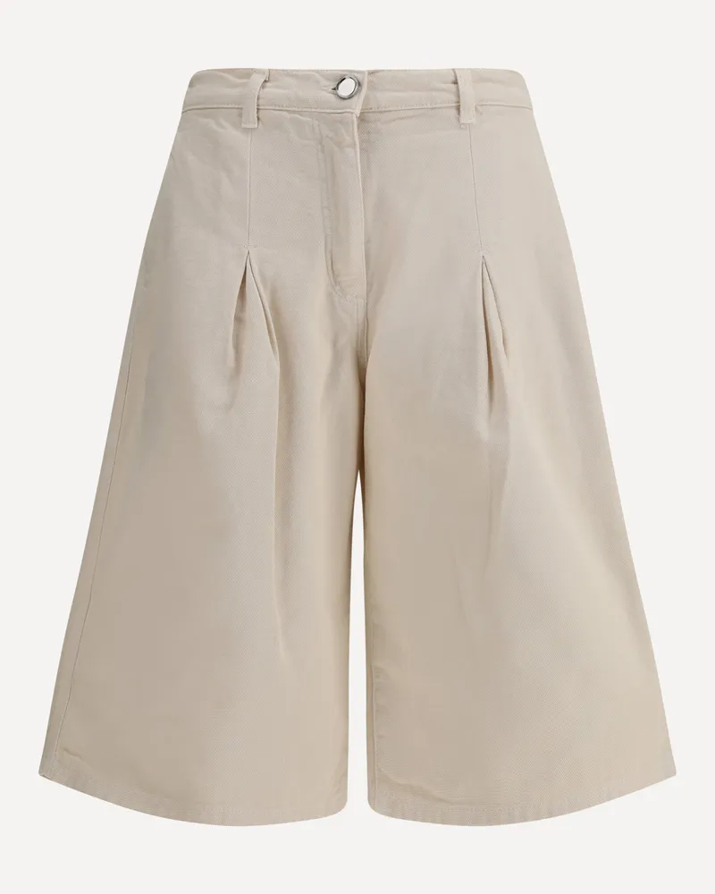Pinko Cotton Shorts Female Cream