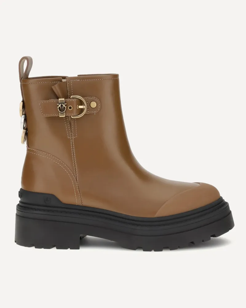 Pinko Mia Ankle Boots Female Beige