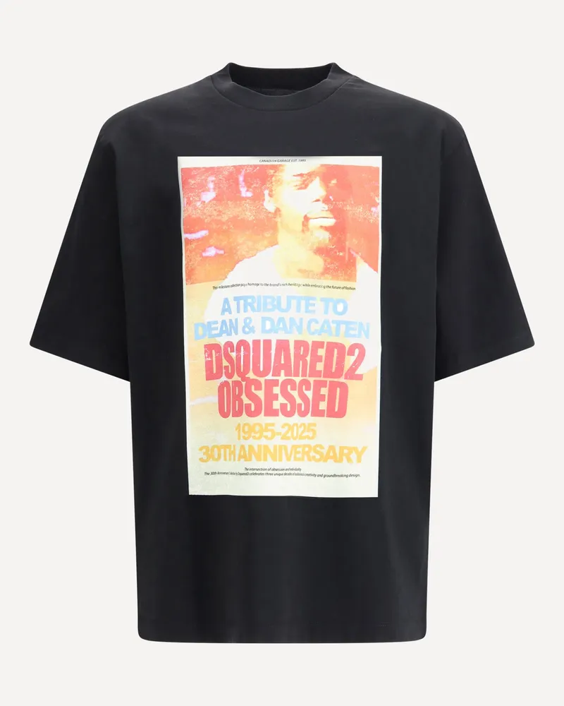 Dsquared2 Cotton T-Shirt Male Black