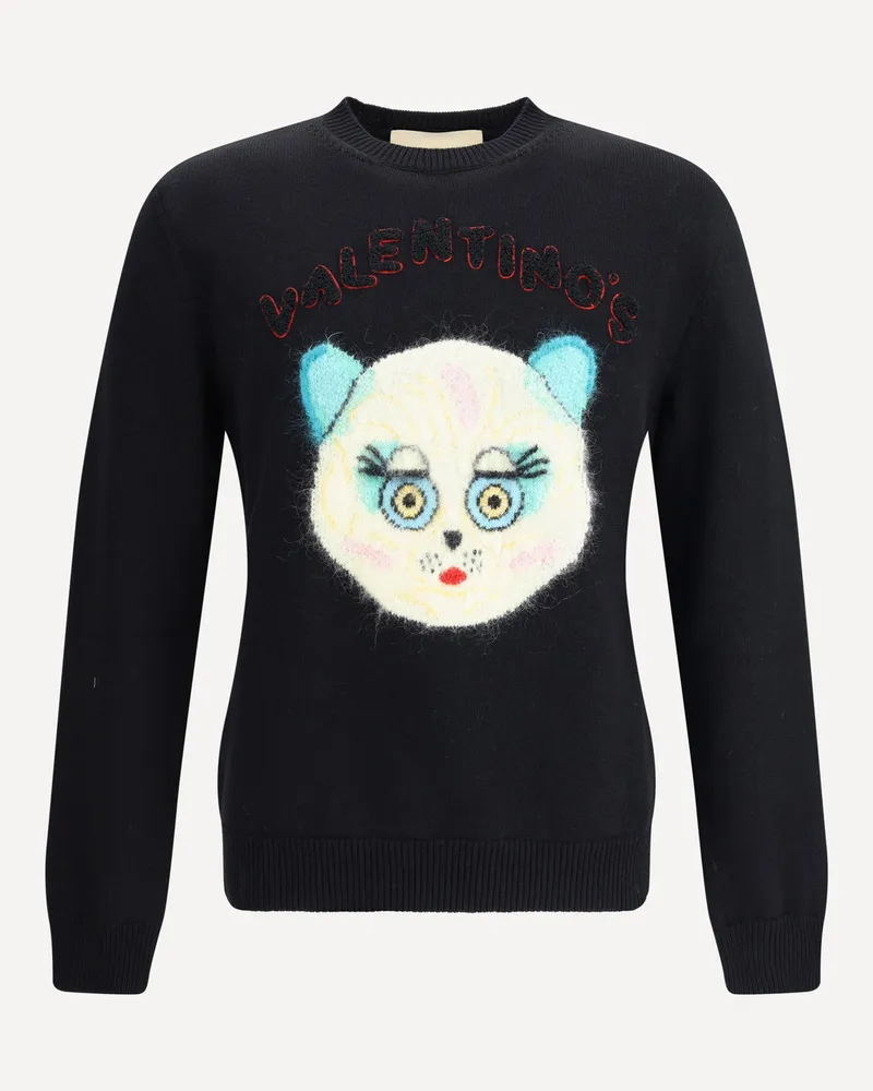 Valentino Garavani Le Chat De La Maison Sweater Male Black