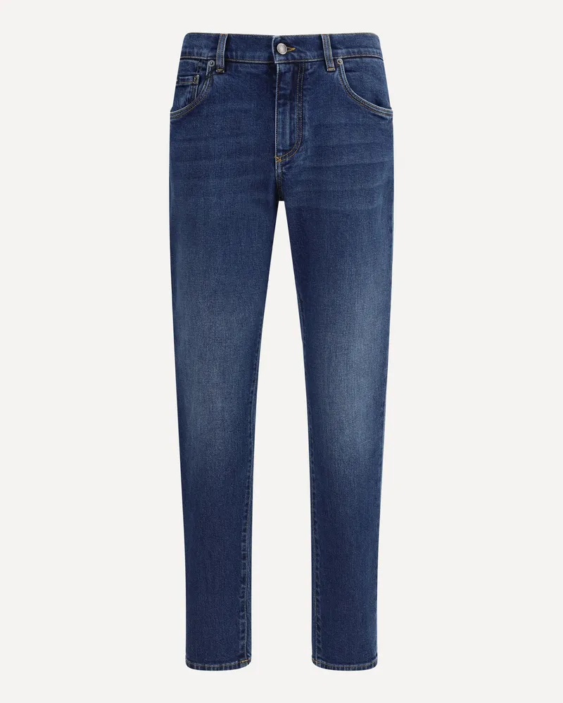 Dolce & Gabbana Mid-Rise Jeans Male Blue