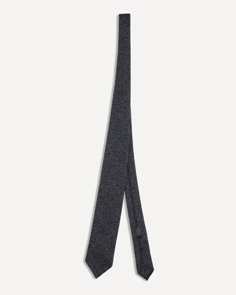 Brioni Prince de Galles Tie Male Grey