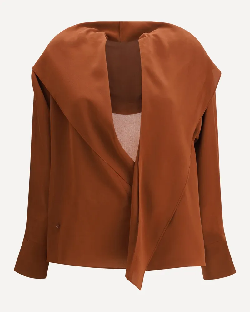 Petar Petrov Hooded Blouse Female Brown