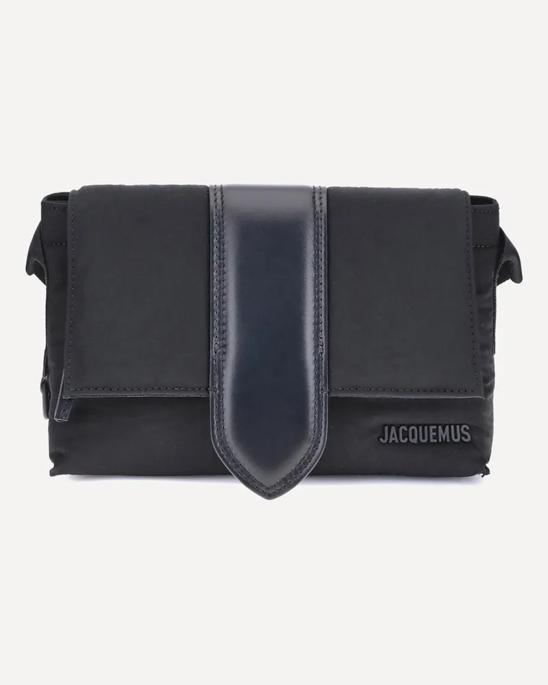 Jacquemus Nylon Bambino Shoulder Bag Male Black