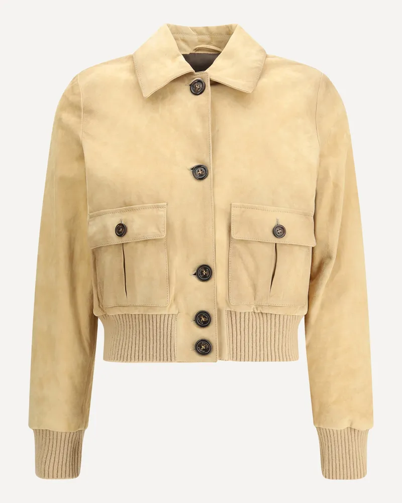 Valstar Suede leather Jacket Female Beige