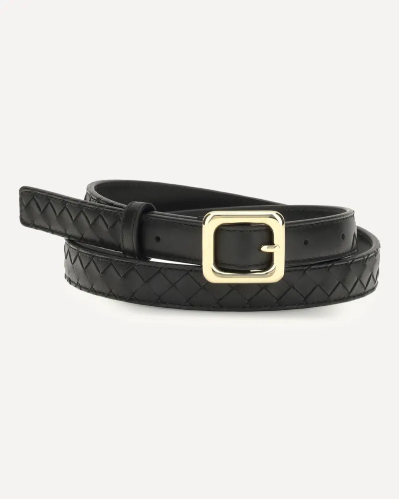 Bottega Veneta Intrecciato Belt Female Black