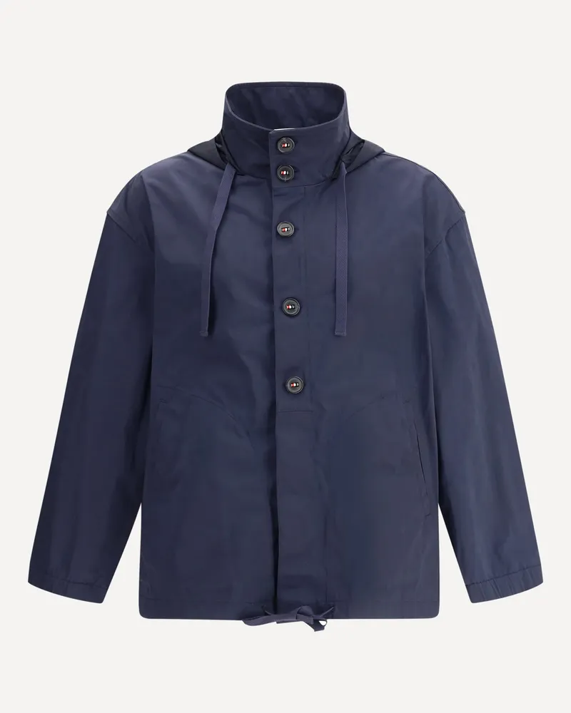 Thom Browne Memory Tech waterproof Jacket Male Blue