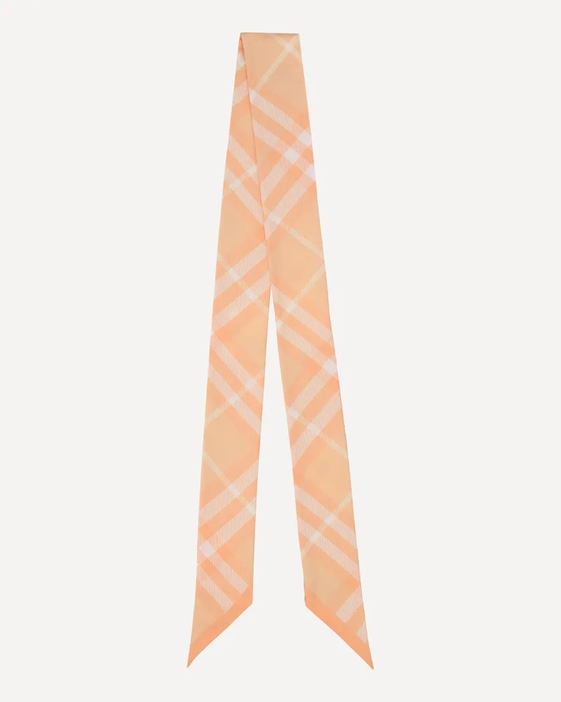 Burberry Check Scarf Female Orange