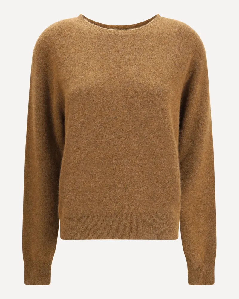 The Row Lorynna Cashmere Crewneck Sweater Female Brown