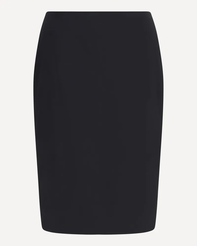 Saint Laurent Satin Pencil Skirt Female Black
