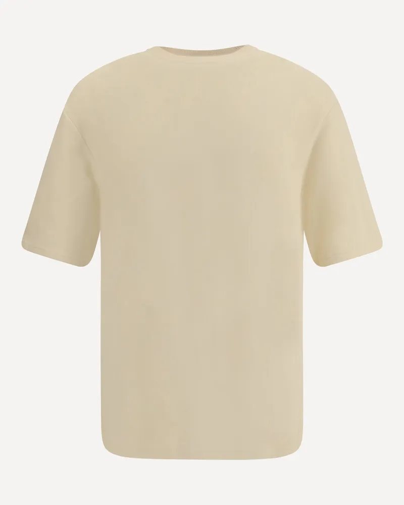 Jacquemus Cotton T-Shirt Male Cream