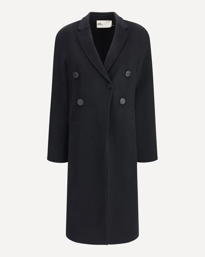 Tory Burch Classic Wool Coat Female Black