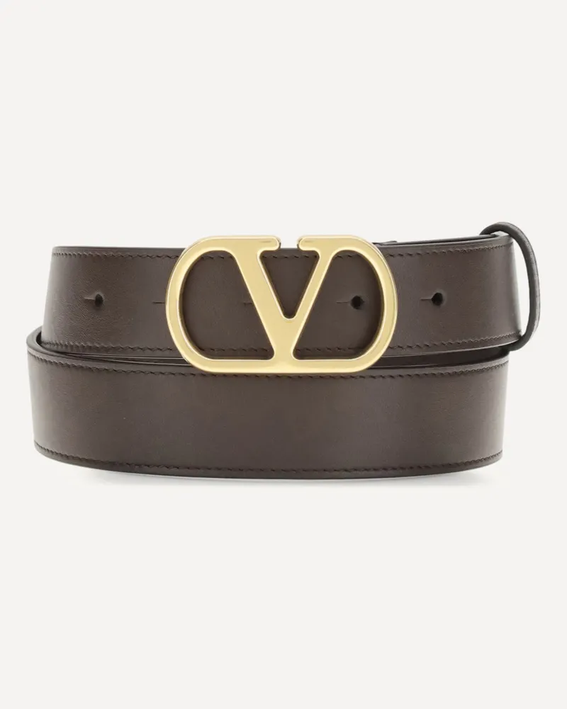 Valentino Garavani Signature VLogo Belt Female Brown