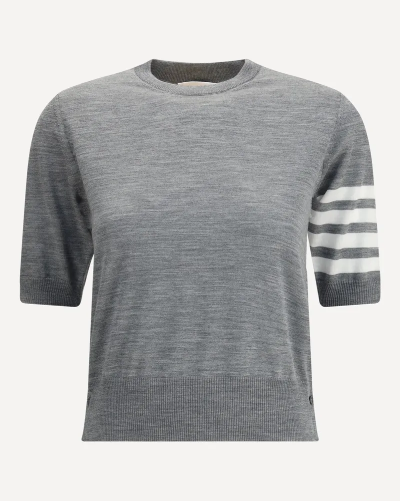 Thom Browne Knit T-Shirt Female Grey