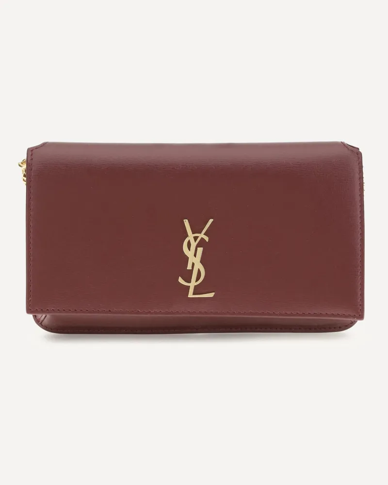 Saint Laurent Crossbody Phone Holder Female Bordeaux