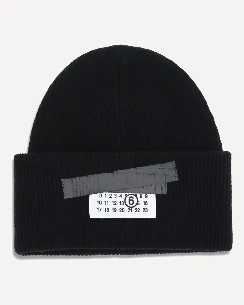 Maison Margiela Wool-Blend Beanie Female Black