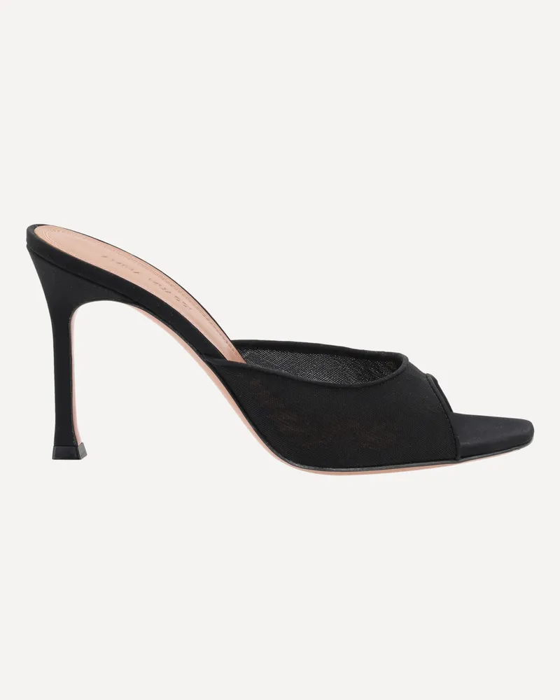 Amina Muaddi Alexa Slipper Sandals Female Black