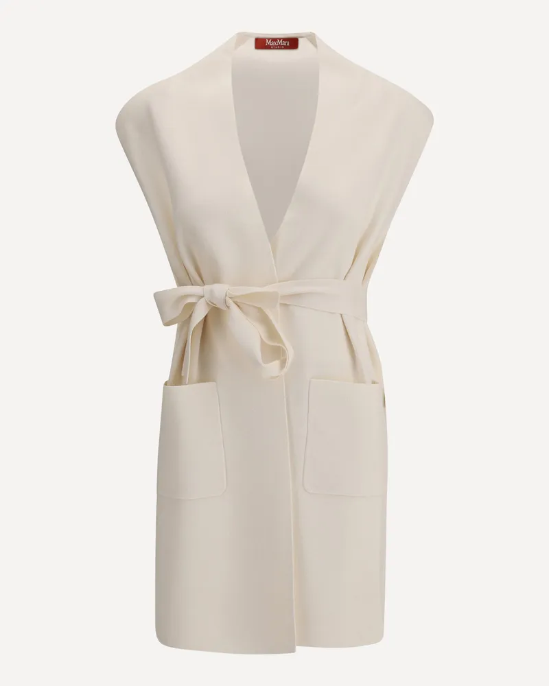 Max Mara Abete long Vest Female Cream