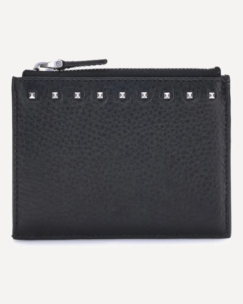 Valentino Garavani Rockstud Card Holder Male Black