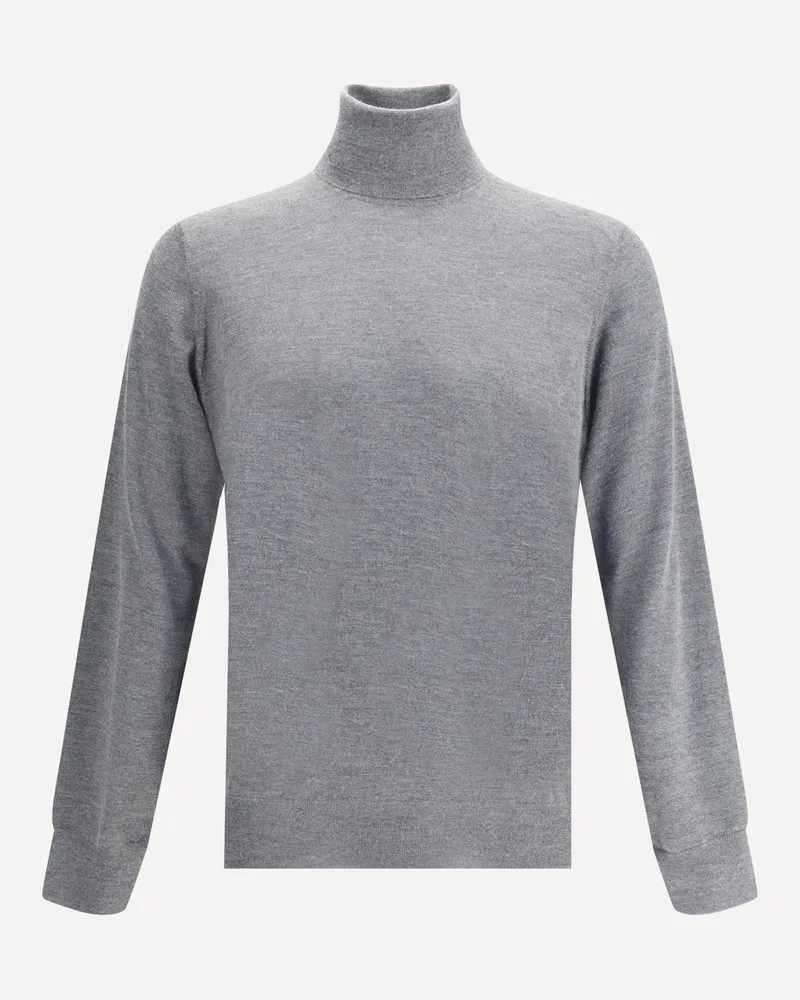 Brunello Cucinelli Turtleneck Sweater Male Grey