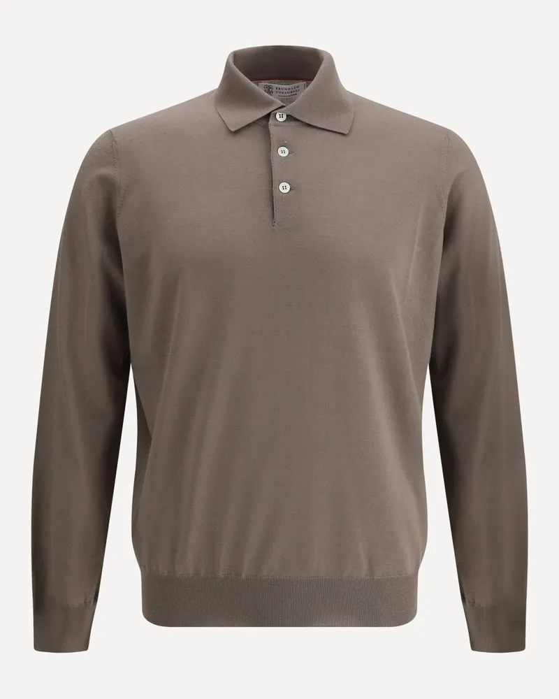 Brunello Cucinelli Polo Shirt Male Khaki