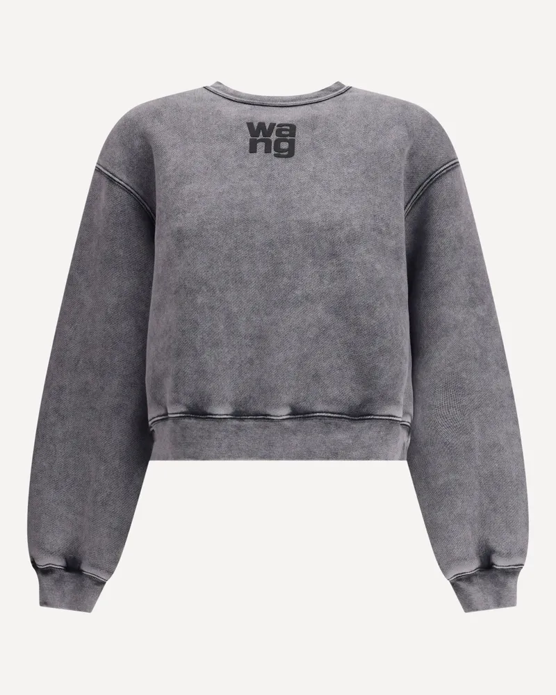 Alexander Wang Embossed Logo crewneck Sweatshirt Female Grey