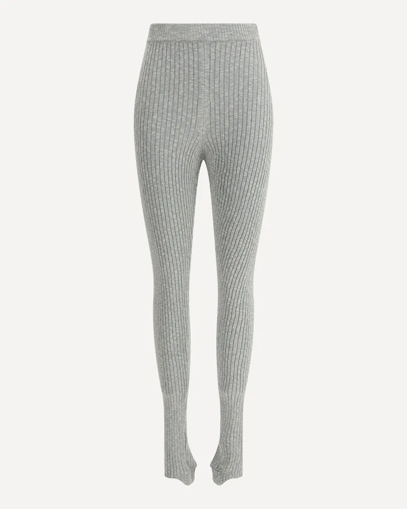 Magda Butrym Ribbed Leggings Female Grey