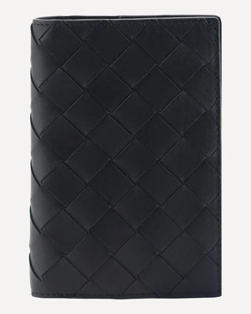 Bottega Veneta intrecciato Passport Holder Male Black